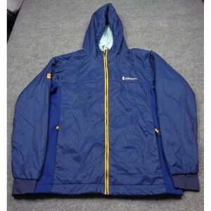 Cotopaxi Jacket Pacaya Mens M Blue Hooded Polartec Insulated Full Zip